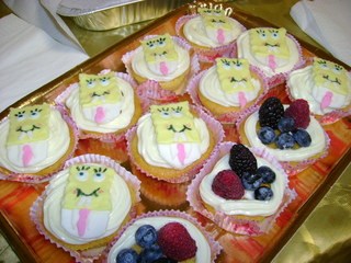 Cup cakes Sponge Bob